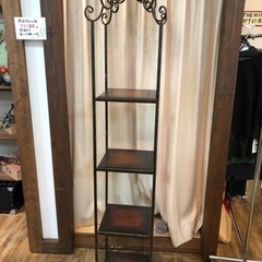 アンティーク調木製3段棚