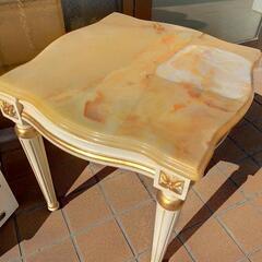 イタリア製☆輸入家具/大理石テーブル⭐1000円