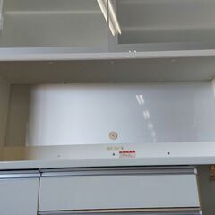 【愛品倶楽部柏店】 高橋木工所　エチュード１４００　２枚スライド扉キッチンボード　白の画像