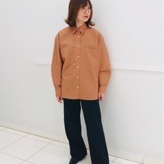 UNIQLO U ダブルポケットオーバーサイズシャツ の画像