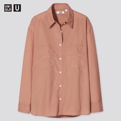 UNIQLO U ダブルポケットオーバーサイズシャツ 