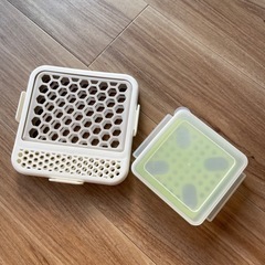 食洗機用小物入れ＋ハム保存箱