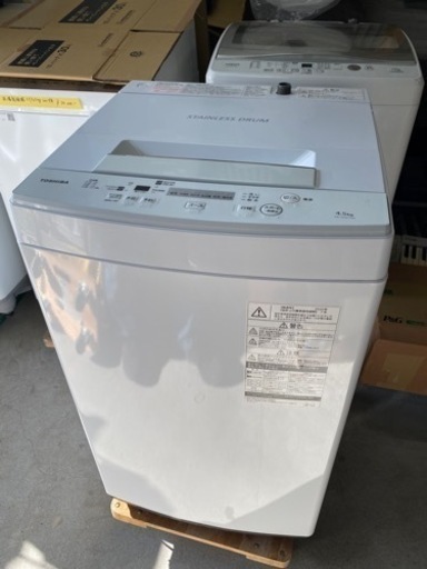 お薦め品‼️激安‼️洗浄済み 東芝洗濯機4.5kg 2020年