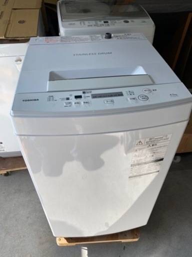お薦め品‼️激安‼️洗浄済み 東芝洗濯機4.5kg 2020年