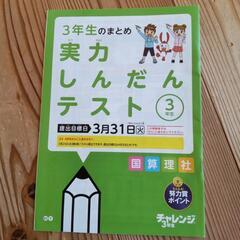 無料未使用チャレンジタッチ3年生計2冊の画像