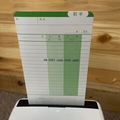 ☆中古品 NIPPO ニッポー タイムレコーダー TIMEBOY8プラス 2018年製 未使用のタイムカード63枚付き 動作問題なし☆の画像