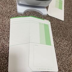 ☆中古品 NIPPO ニッポー タイムレコーダー TIMEBOY8プラス 2018年製 未使用のタイムカード63枚付き 動作問題なし☆の画像