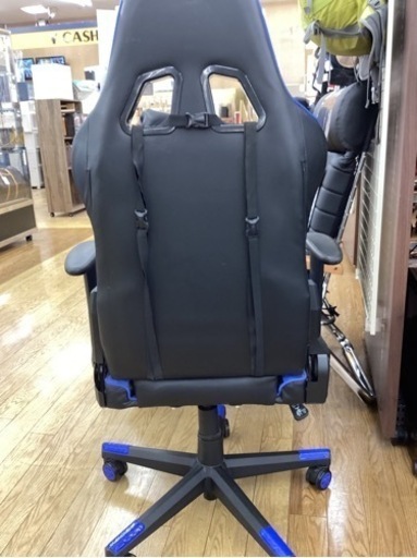 KK-9【新入荷　リサイクル品】GTRACING ゲーミングチェア　青×黒