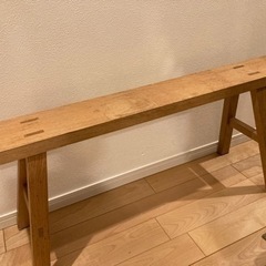 無印良品　オーク材　ベンチ　大の画像