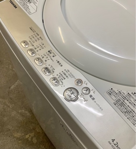 札幌市内配送無料 16年製 TOSHIBA 東芝 全自動洗濯機 4.2kg AW-4S3