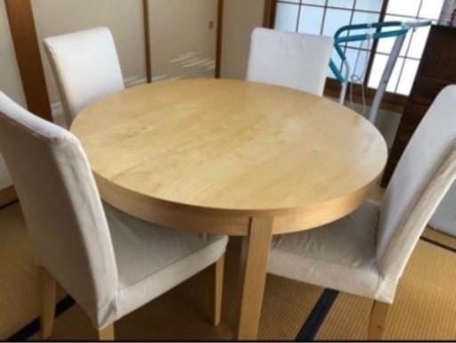 伸縮式ダイニングテーブル