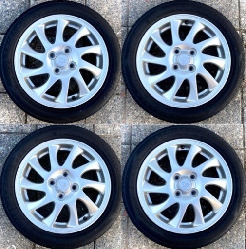 ◆Z31「15インチ」4本セット 純正アルミホイール&夏タイヤ 165/55R15