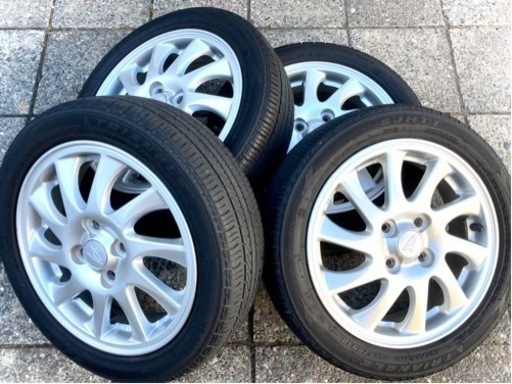 ◆Z31「15インチ」4本セット 純正アルミホイール&夏タイヤ 165/55R15