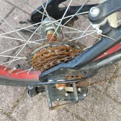 変速付きアルミ軽量自転車の画像