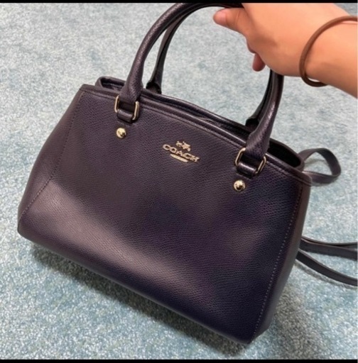 美品！COACHショルダー付きハンドバッグ！