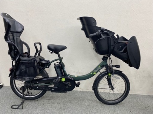 12.3ahバッテリー　お買い得　ヤマハパスキッスミニアン　人気な子供乗せ電動自転車3人乗り