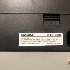 カシオ 電子キーボード CTK-631 電子ピアノ CASIOの画像