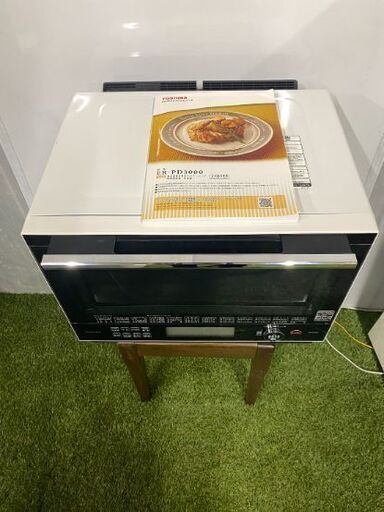 TOSHIBA 東芝 石窯ドーム 過熱水蒸気オーブンレンジ ER-PD3000 300℃オーブン 30L 3つの解凍機能搭載 熱風2段 電子レンジ 動作品 生活家電 激安 格安 破格 安い 特価 特売 高級 家電 人気 オシャレ 便利