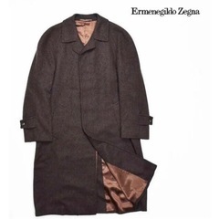 ✨極美品✨エルメネジルドゼニア　ステンカラーコート　カシミヤ100％　高級生地 ラッピング無料】Ermenegildo Zegna ゼニアコート カシミヤ100