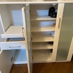 11/6 11/12 レンジボード　カップボード　キッチン棚　レンジ台　の画像