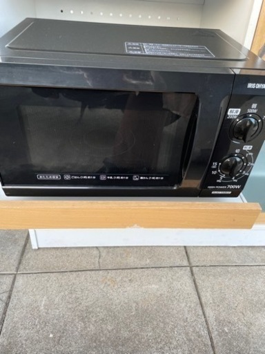 アイリスオーヤマ電子レンジフラットテーブル式