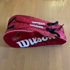 Wilson ラケットバッグ フェデラー 赤