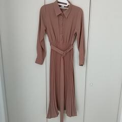 ロング ワンピース ブラウン