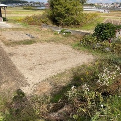 話し中、貸し農園の画像