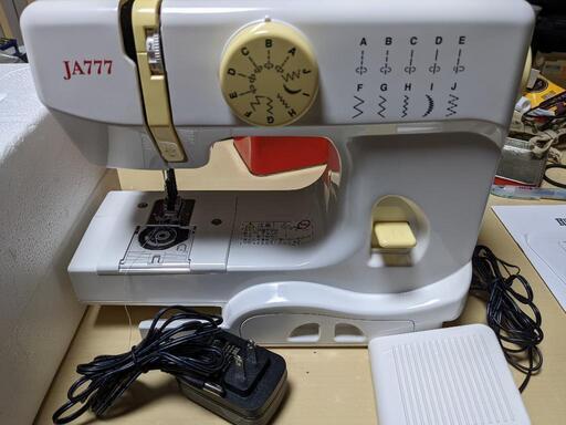 JA777 コンパクトミシン　未使用品