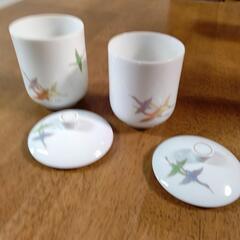 夫婦湯呑　鶴の画像