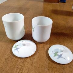 夫婦湯呑　鶴の画像