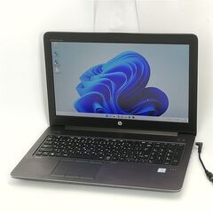 保証付 高速SSD 15.6型 ゲーミング ノートパソコン HP ZBook 15 G3 中古美品 Xeon 16GB 無線 Wi-Fi Quadro M2000M Windows11 Office