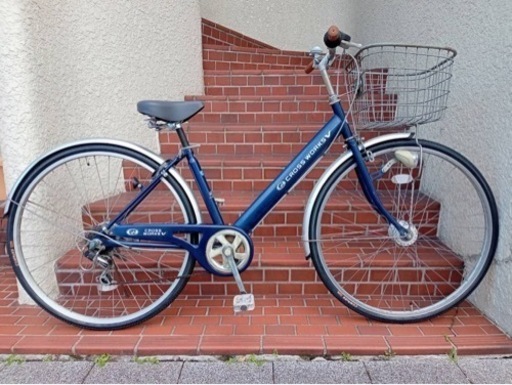 【27インチ自転車】6段変速、LEDオートライト付　前後タイヤ、サドル、鍵新品❗️若林自転車　浜大津店　SALE中❗️