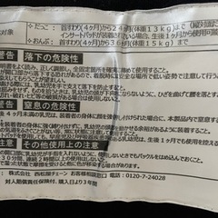 抱っこ紐の画像