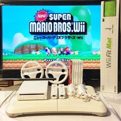 お取引き中 Wii 本体＆ハンドル＆バランスボード＆Fit Ma...