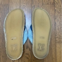 LOUIS VUITTON ルイ・ヴィトン ビーチサンダル　デニム　の画像