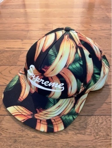Supremeキャップ　2016S/S希少★黒★Banana 5-Panel バナナ