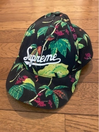 supreme キャップ　花柄　葉模様 正規品