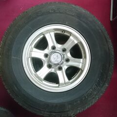 225/80R15 Weds Adventurer Bridgestone 4本 5分山