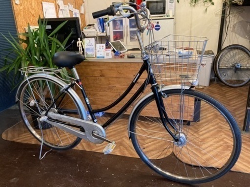 【ブリヂストンLEDオートライト】内装３段　27インチ自転車　ブラック