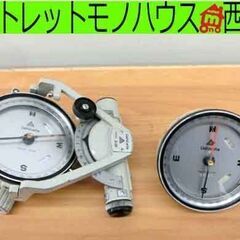 ジャンク扱い ポケットコンパス 牛方 S-28 測量 半円高度分...