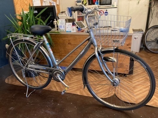 【miyata一発二錠！LEDオートライト】内装5段　28インチ自転車　シルバー