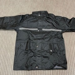 未使用 未着用 3XL(4L) シンプル合羽 黒の画像