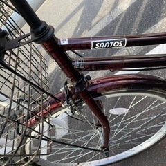自転車　子供後ろ乗せシート付きの画像