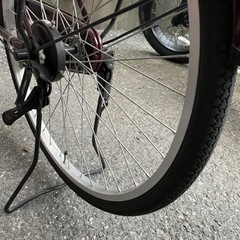 自転車　子供後ろ乗せシート付きの画像