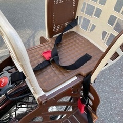 自転車　子供後ろ乗せシート付きの画像