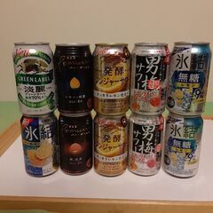 【飲み会に便利】チューハイ、サワーなど　計10本【忘年会準備】