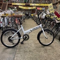 【2889】折り畳み　20インチ　サドル新品　7,200円（防犯・税込）