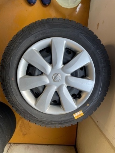 ダンロップ ウインターマックス 日産マーチ純正ホイール付き 165/70R14 バリ山 
