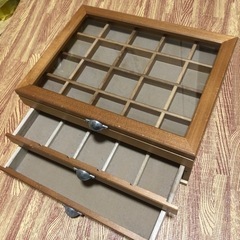 お譲り先決定！ 差し上げます！ 木製アクセサリーケース